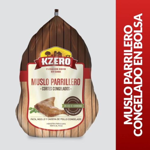Muslo Parrillero Kzero congelado por kilo.