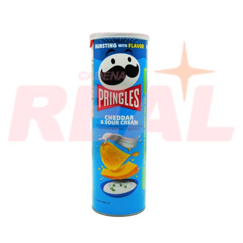 Papas fritas Pringles Cheddar & Sour Cream 158 Gr.