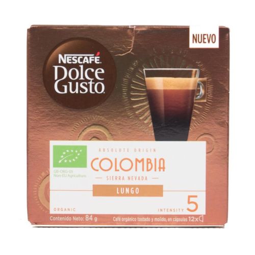Cápsulas Café Orgánico Lungo Colombia Nescafé Dolce Gusto