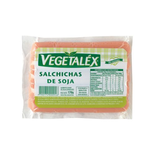 Salchichas de soja Vegetalex 170 Gr.