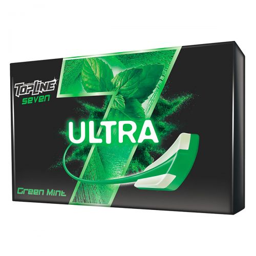 Chicle Topline Seven Ultra Green Mint, 24 gr