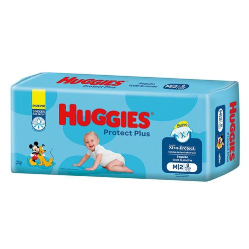 Pañales Huggies Protect Plus M, 8 unidades