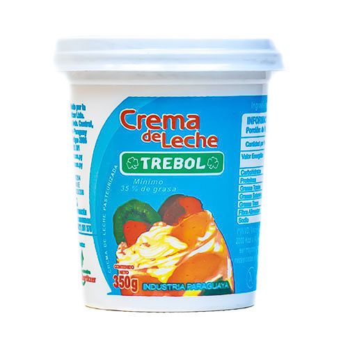 Crema de leche Trebol, 350 gr