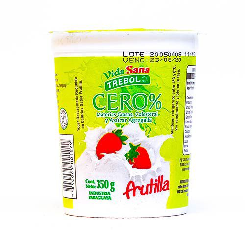 Yogurt Diet Frutilla Trebol, 350 gr