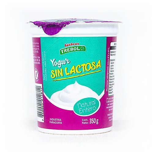 Yoghurt Entero sin lactosa Natural, 350 gr