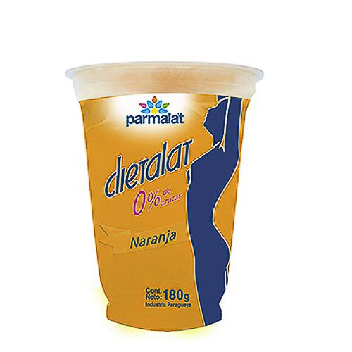 Gelatina Dietetica naranja Parmalat, 180 grs