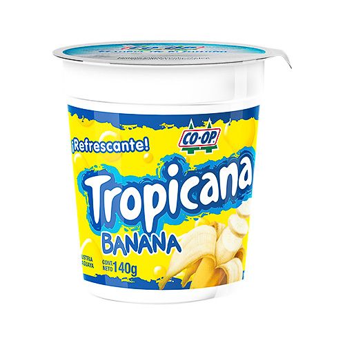 Yoghurt Tropicana banana, 140 gr