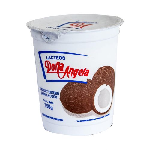 Yogurt entero coco Doña Angela, 350 grs