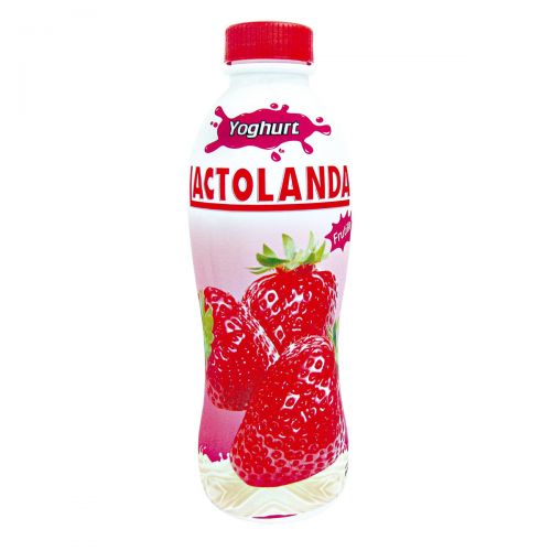 Yogurt Lactolanda botella Frutilla, 900ml