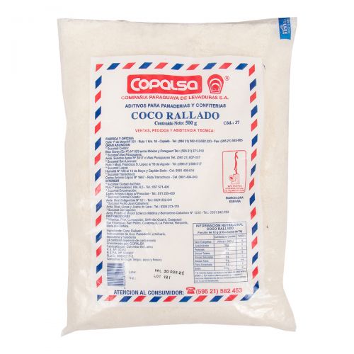 Coco rallado Copalsa, 500 grs