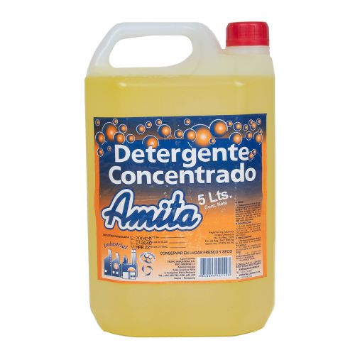 Detergente Concentrado Industrial Amita, 5lts