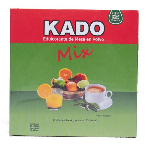 Edulcorante en Polvo KADO Mix, 50 sobres