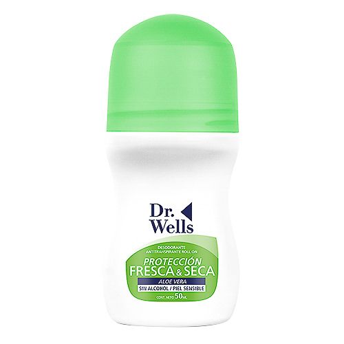 Desodorante Dr. Wells Rollon fresca y seca, 50 ml