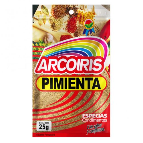 Pimienta molida Arcoiris, 25 grs