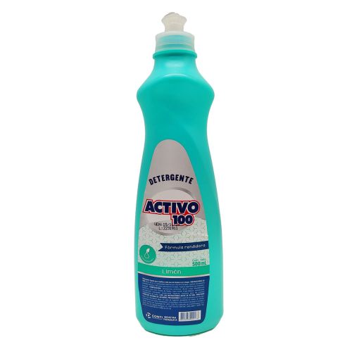 Detergente Activo 100 Limon, 500ml