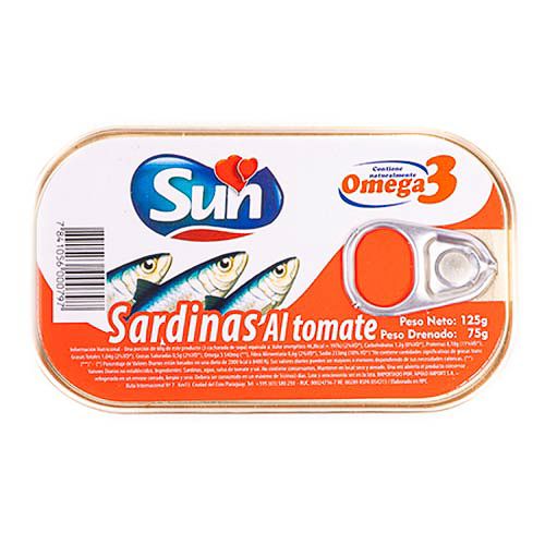 Sardina Sun en salsa de tomate, 125gr