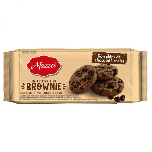 Cookies Mazzei sabor brownie 125 Gr.