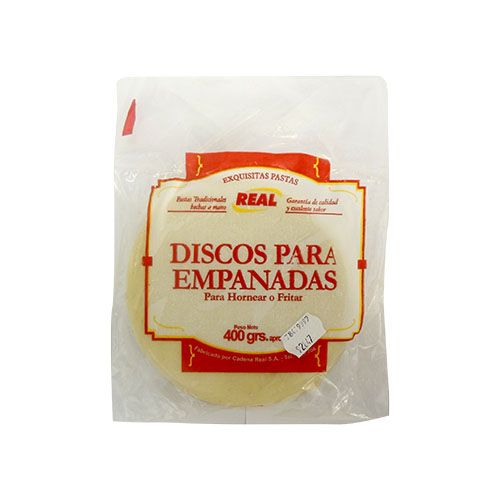 Discos para empanadas Real, 400 grs