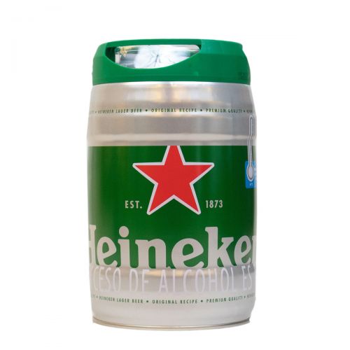 Cerveza Heineken, barril de 5 lts