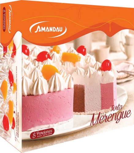 Torta helada merengue Amandau, 8 porciones, 900grs