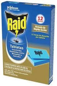 Tabletas Raid, 12 Unidades