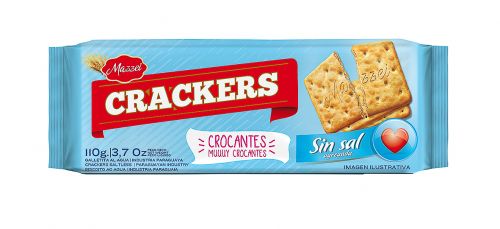 Galletitas Crackers Mazzei sin Sal 110 Gr. 