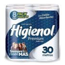 Papel higienico Higienol, 8 unidades