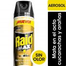 Insecticida en Aerosol Raid Max Cucarachas y Arañas sin olor, 360ml