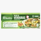 Caldo Knorr de verduras deshidratado 25% menos sodio, 12 cubos 
