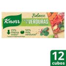 Caldo Knorr de verduras deshidratado balance, 12 cubos 