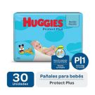 Pañales Huggies Protect Plus RN P, 30 unidades