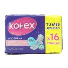 Toallas higiénicas nocturnas Kotex, 16 unidades