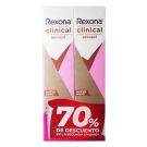 Desodorante Rexona Clinical Pack ahorro, 2 unidades de 110 ml