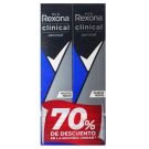 Desodorante Rexona Men Clinical en aerosol pack ahorro, 2 unidades 110 ml