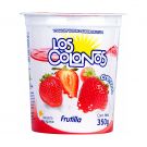 Yogurt frutilla Los Colonos, 350gr