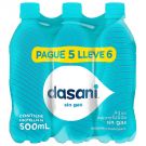 Agua Dasani sin gas, 6 de 500 ml