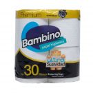 Papel Higiénico Bambino Premium Perfumado 30metros, 4 Unidades