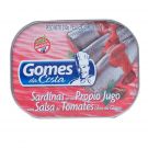 Sardina Gomes da Costa en salsa de tomate, 250 grs
