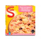 Pizza congelada Sadia Champignon, muzzarella y Jamon, 460grs