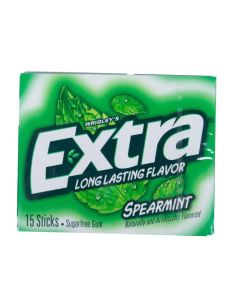 Chicle Extra Spearmint caja.