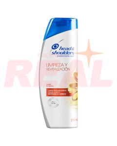 Shampoo Head & Shoulders Limpieza y Revitalización 375 Ml.
