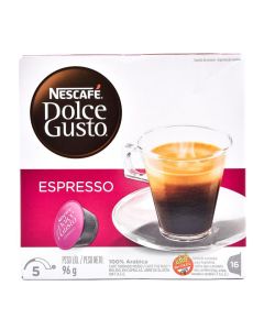 Café Nescafe Dolce Gusto espresso, 16 unidades