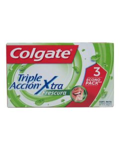 Crema dental Colgate Triple Accion extra frescura, 3 unidades de 90g