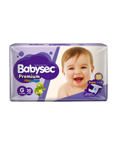 Pañales BabySec Premium Flexiprotect talle G, 30 unidades
