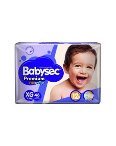 Pañales Babysec premium Hiper Flexiprotect talla XG, 48 unidades