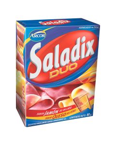 Galletita salada Saladix sabor jamon y queso, 80 grs