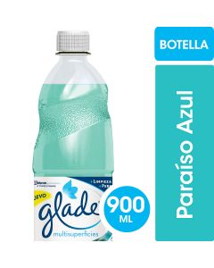 Limpiador liquido Glade paraiso azul, 900ml
