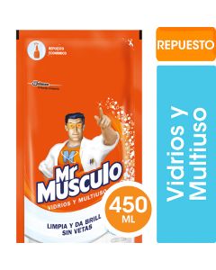 Repuesto Mr. Musculo Vidrios y multiuso, 450ml