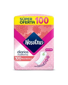 Protector diario Nosotras multiestilo, 100 unidades