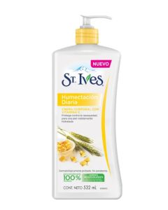 Crema corporal St Ives humectación diaria, 532 ml